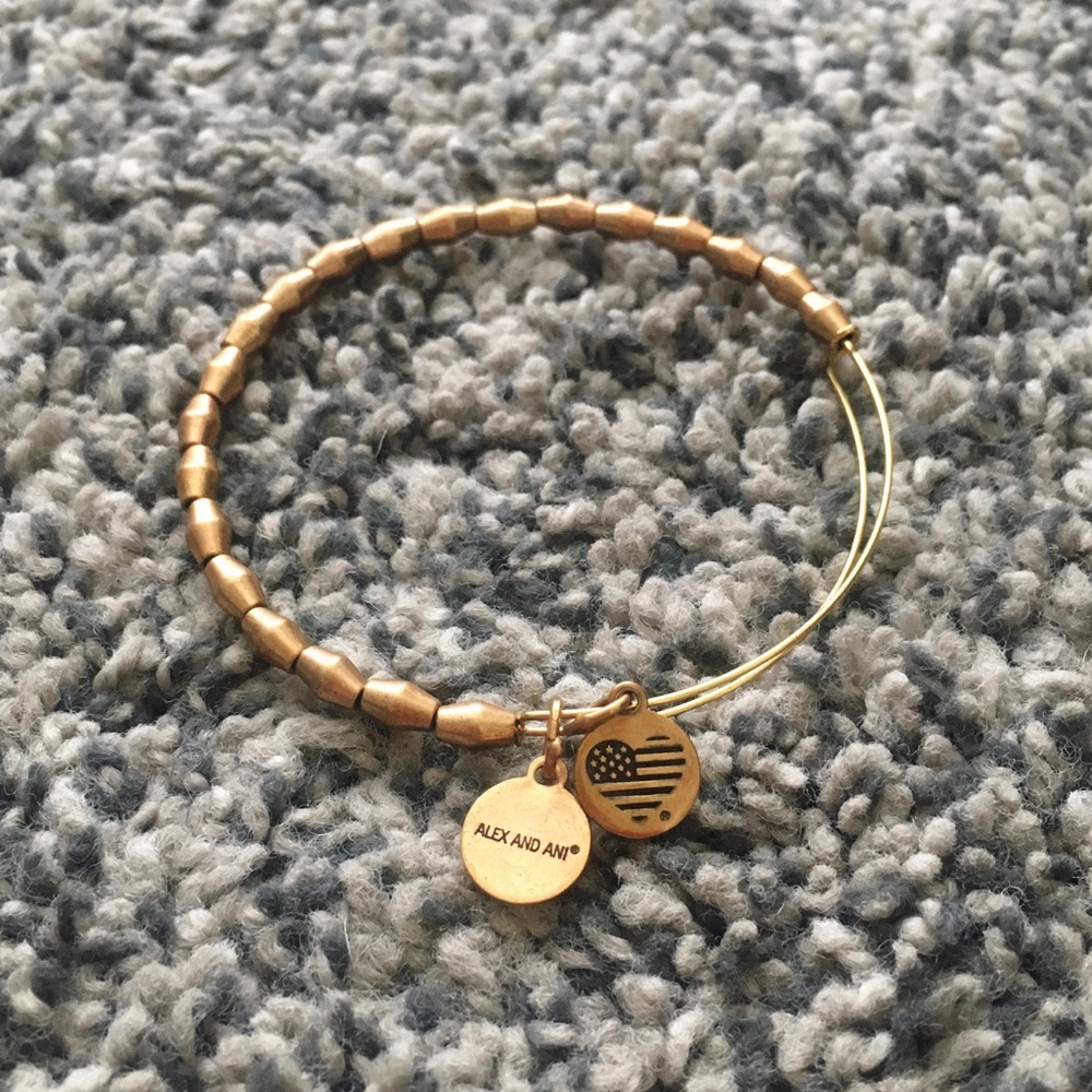 Alex and Ani Gold Bead Bracelet NEVER WORN